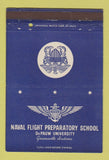 Matchbook Cover - Naval Flight School DePauw University Greencastle IN 40 Strike