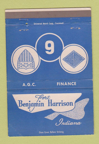 Matchbook Cover - Fort Benjamin Harrison IN 40 Strike