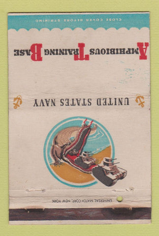 Matchbook Cover - Amphibious Training Base US Navy WEAR 40 Strike