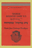 Matchbook Cover - Fort Rucker AL US Army Aviation School 40 Strike
