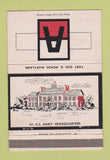 Matchbook Cover - Fort Geo Meade MD Army  40 Strike