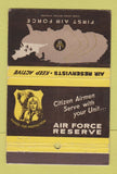 Matchbook Cover - First Air Force Reserve  WEAR 40 Strike