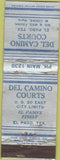 Matchbook Cover - Del Camino Courts El Paso TX