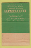 Matchbook Cover - Futterman Glass Manor  Washington DC 40 Strike