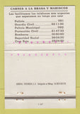 Matchbook Cover - Quessian Restaurante Malaga Spain 40 Strike