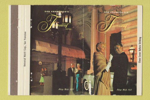 Matchbook Cover - Fairmont Hotel San Francisco CA 40 Strike