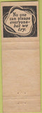 Matchbook Cover - Alpine Motel Banff National Park