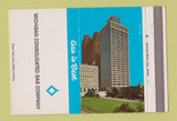 Matchbook Cover - Michigan Consolidated Gas MI #1 40 Strike