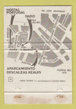 Matchbook Cover - Fado Restaurante Hotel Portugal Madrid Spain WORN 40 Strike