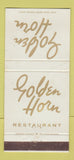 Matchbook Cover - Golden Horn Restaurant Phoenix AZ 30 Strike