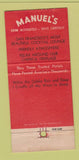 Matchbook Cover - Manuel's Cocktails San Francisco CA Christmas 30 Strike