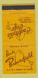 Matchbook Cover - Rancho Bakersfield CA 30 Strike