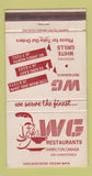 Matchbook Cover - White Grills Restaurants Hamilton ON 30 Strike