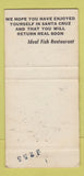 Matchbook Cover - Ideal Fish Restaurant Santa Cruz CA 30 Strike