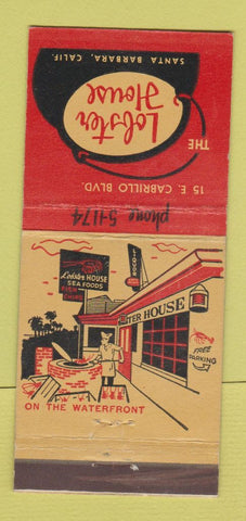 Matchbook Cover - Lobster House Santa Barbara CA 21 Strike Feature