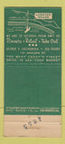 Matchbook Cover - Lobster House Santa Barbara CA 21 Strike Feature