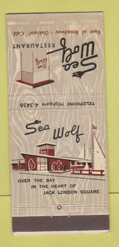 Matchbook Cover - Sea Wolf Restaurant Oakland CA 30 Stick