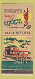 Matchbook Cover - Valhalla Inn Restaurant Sausalito CA girlie 21 Strike Feature