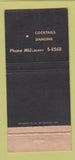 Matchbook Cover - Pix Club Patio Concord CA 30 Strike