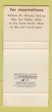 Matchbook Cover - Sun Valley ID Resort Union Pacific Railroad 30 Strike
