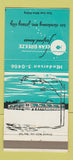 Matchbook Cover - Ocean Breeze Seafood House Jersey City NJ 30 Strike