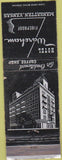 Matchbook Cover - Hotel Wareham Manhattan KS