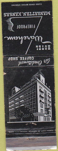 Matchbook Cover - Hotel Wareham Manhattan KS