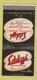 Matchbook Cover - Eddys' Restaurant Kansas City MO 30 Strike