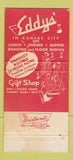 Matchbook Cover - Eddys' Restaurant Kansas City MO 30 Strike