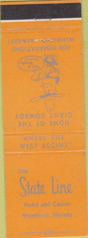 Matchbook Cover - State Line Casino Wendover NV
