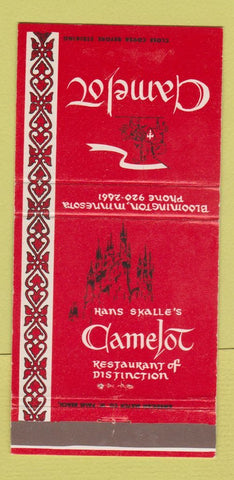 Matchbook Cover - Camelot Restaurant Bloomington MN 30 Strike