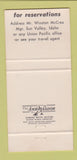 Matchbook Cover - Sun VAlley ID Resort Union Pacific Railroad 30 Strike