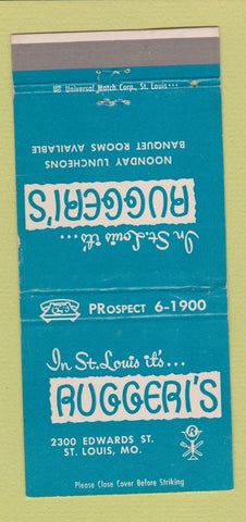 Matchbook Cover - Ruggeri's Restaurant St Louis MO 30 Strike