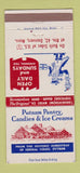 Matchbook Cover - Putnam Pantry Candies Ice Cream Danvers MA 30 Strike