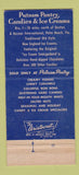 Matchbook Cover - Putnam Pantry Candies Ice Cream Danvers MA 30 Strike