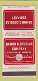 Matchbook Cover - Damon Douglas Builders Newark NJ 30 Strike