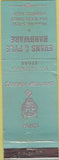 Matchbook Cover - Sherwin Willaims Paint Fairfield CA WEAR teal