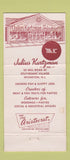 Matchbook Cover Copper Kitchen Restaurant Venice Brentwood Bel Air CA 30 Strike
