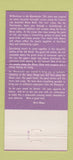Matchbook Cover - Der Rheinlander Portland OR 30 Strike