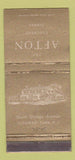 Matchbook Cover - The Afton Restaurant Florham Park NJ 30 Stick