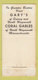 Matchbook Cover - Frederic's Restaurant West Palm Beach FL WEAR 30 Strike
