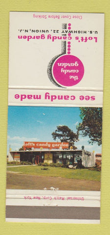 Matchbook Cover - Loft's Candy Garden Union NJ 30 Strike