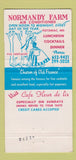 Matchbook Cover - Normandy Farm Potomac MD 30 Strike