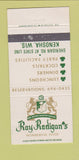 Matchbook Cover - Ray Radigan's Restaurant Kenosha WI 30 Strike