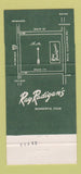 Matchbook Cover - Ray Radigan's Restaurant Kenosha WI 30 Strike