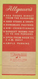 Matchbook Cover - Allgauer's Restaurant Chicago IL 30 Strike