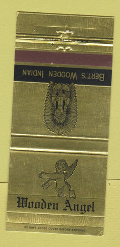 Matchbook Cover - Wooden Angel Indian Beaver PA 30 Strike