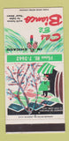 Matchbook Cover - Club El Bianco Italian Chicago IL WEAR 30 Strike