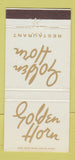 Matchbook Cover - Golden Horn Restaurant Phoenix AZ 30 Strike