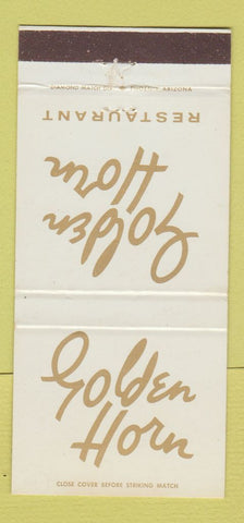 Matchbook Cover - Golden Horn Restaurant Phoenix AZ 30 Strike